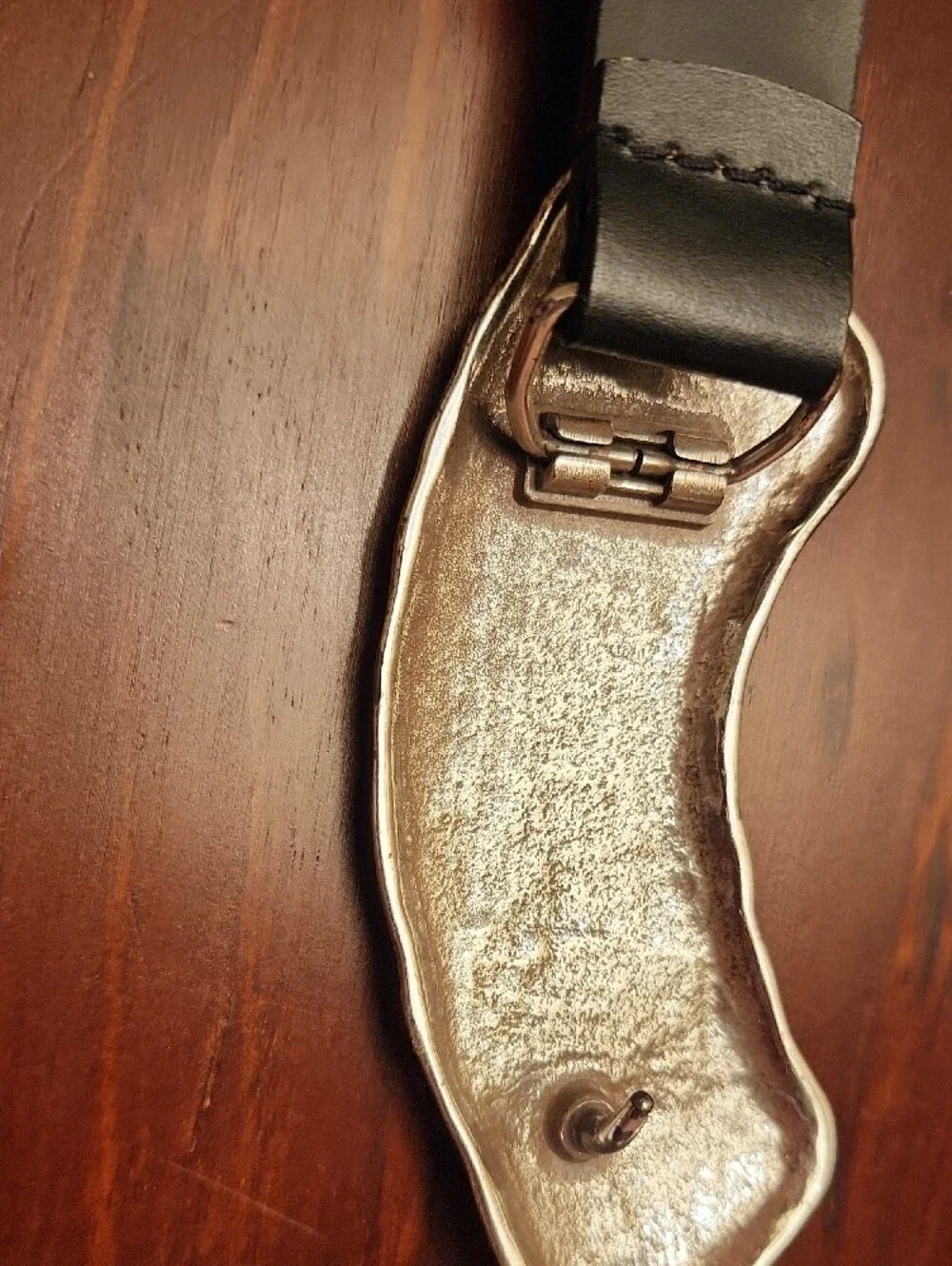 Women's Chicos Black Leather Belt with Silver Buckle